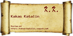 Kakas Katalin névjegykártya