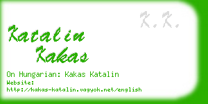 katalin kakas business card